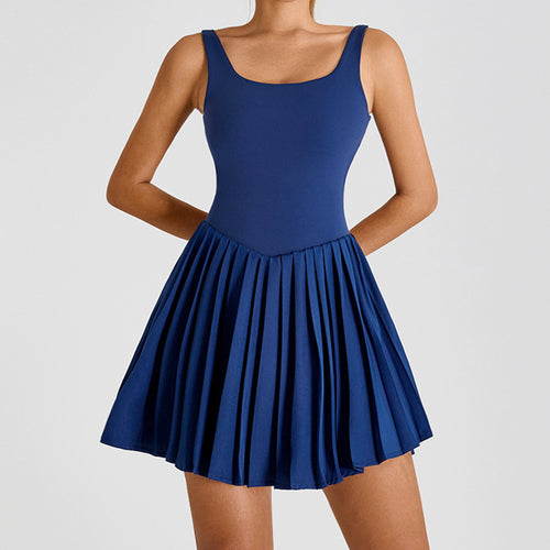 The Anti-Exposure Pleat Dress