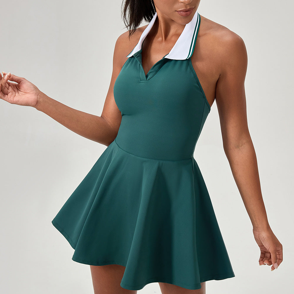 The Halter Lapel Golf Dress